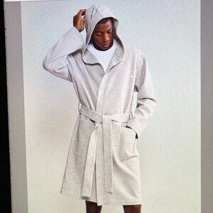 NWT Rhone Heritage Midweight Robe Men's size L/XL Heather Gray